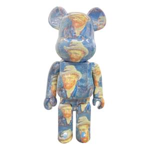 BE@RBRICK ベアブリック 1000％ 置物 インテリア オブジェ 灰色のフェルト帽をかぶった...