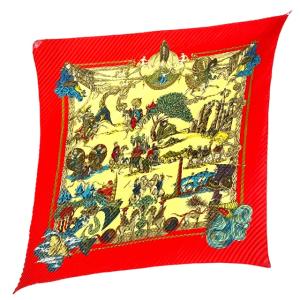 ⭐️美品⭐️Hermès カレ90 CANNES & POMMEAUX スカーフ HERMES エルメス スカーフ カレ90 CANNES & POMMEAUX シルク