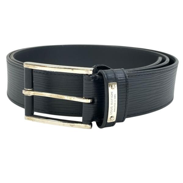 ルイヴィトン M9892 ベルト サンチュール レジェンド エピ ノワール アクセサリー ロゴ レザ...