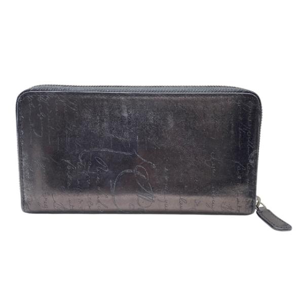 ベルルッティ カリグラフィ 財布 長財布 イタウバ スクリットレザー ロングウォレット ラウンドファ...