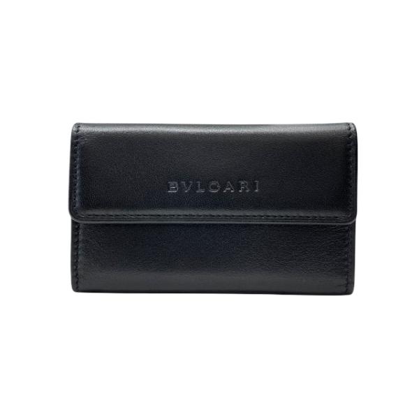 ブルガリ 21371 三つ折り 財布 折財布 ダブルウォレット ミニウォレット コンパクト レザー ...