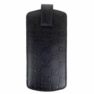 激安特価 良品 Gucci グッチ ケース Pspケース Gg柄 グッチシマ レザー ブラック Lubarol Com