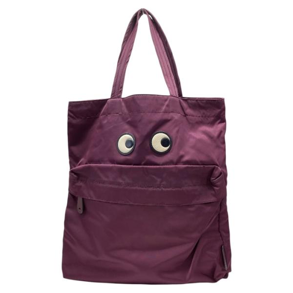アニヤハインドマーチ アイズ Eyes トートバッグ ハンドバッグ ボルドー ナイロン 505092...