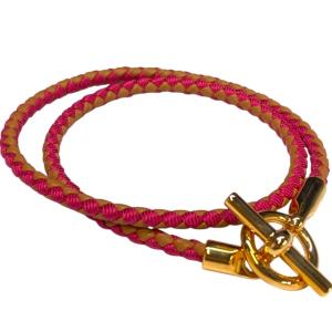 【美品】HERME'Sエルメス　ジャンボ　ブレスレット　チョーカー　❤︎ HERMES エルメス ジャンボ ブレスレット チョーカー 編み込み
