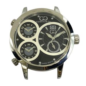 カーティス ビックタイムワールド 時計 999本限定 4タイムゾーン クォーツ ブラック シルバー ステンレス 003/999 SW4BK-S CURTIS & Co.