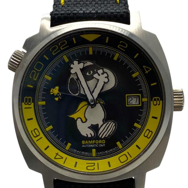 未使用 バンフォード ロンドン ピーナッツ 腕時計 GMT ウォッチ スヌーピー 70周年 70個限...