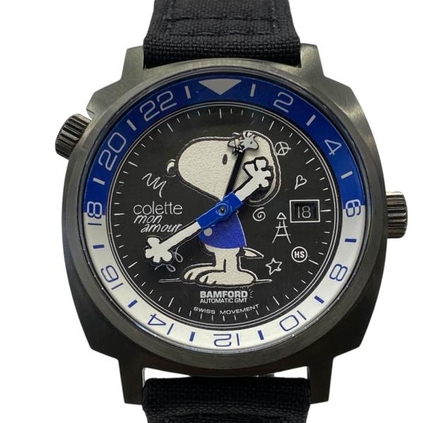 未使用 バンフォード ロンドン コレット モナムール 公開記念 ピーナッツ 腕時計 GMT ウォッチ...