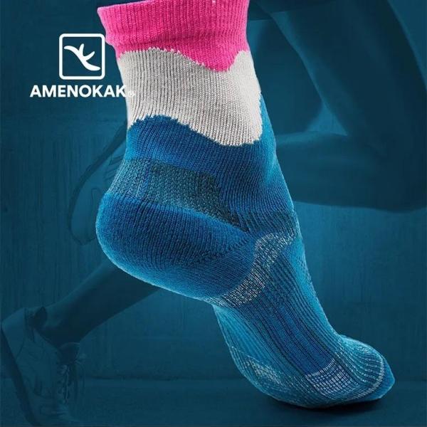 靴下 アメノカク 先丸 走る靴下 競技 ランナー ランニング トレッキング ハイキング 滑り止め く...