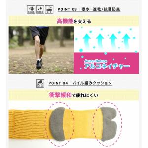 靴下 アルコネイチャー タビ 山を歩く靴下 滑...の詳細画像3