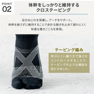 靴下 バリエクロスエアー タビ 運動するくつし...の詳細画像4