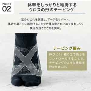 靴下 バリエクロスエアー タビ 運動するくつし...の詳細画像4