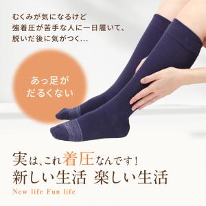 一般医療機器 ゆるっと段階着圧ハイソックス1足...の詳細画像1