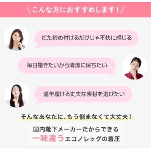 靴下 着圧ソックス 2足セット 着圧ハイソック...の詳細画像1