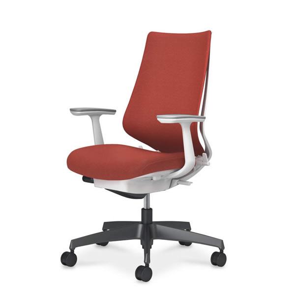 コクヨ　デュオラ2（Duora2）　クッションタイプ　T型肘・ハイバック　樹脂脚（ホワイト/クリーン...