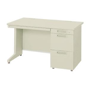 LAデスク　ベーシックタイプ　片袖机　L脚/A-3段袖　幅1400mm LA-147A-3