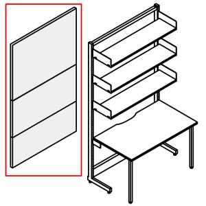 コクヨ　VARIERA/S(バリエラ/S)　フロントパネルセット　壁面用　幅900×高さ2200mm　ナチュラルオーク色 LAP-SS37ET1｜economy