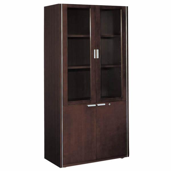 コクヨ　役員用家具　マネージメントN650シリーズ　両開き書棚(ガラス扉タイプ)　幅900 MG-N...