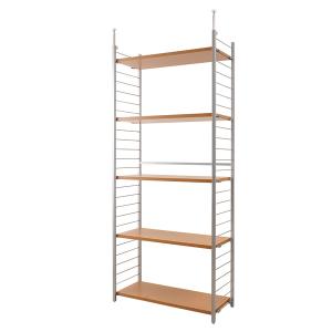 突っ張り壁面間仕切りラック 幅90cm 背板無しタイプ ナチュラル色 Nsa Nj 0193 Hotelbozz