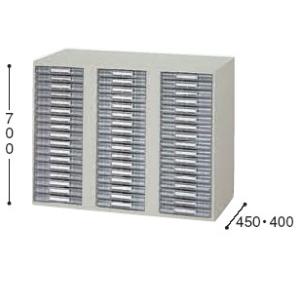 収納庫　NW型　トレー書庫 下置用 　浅型 A4用 3列17段 奥行き450mm NW-0907ALS-AW