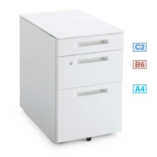 （最大3年保証）コクヨ　iSデスクシステム　iSワゴン　A4　C3ワゴン シリンダー錠タイプ 幅39...