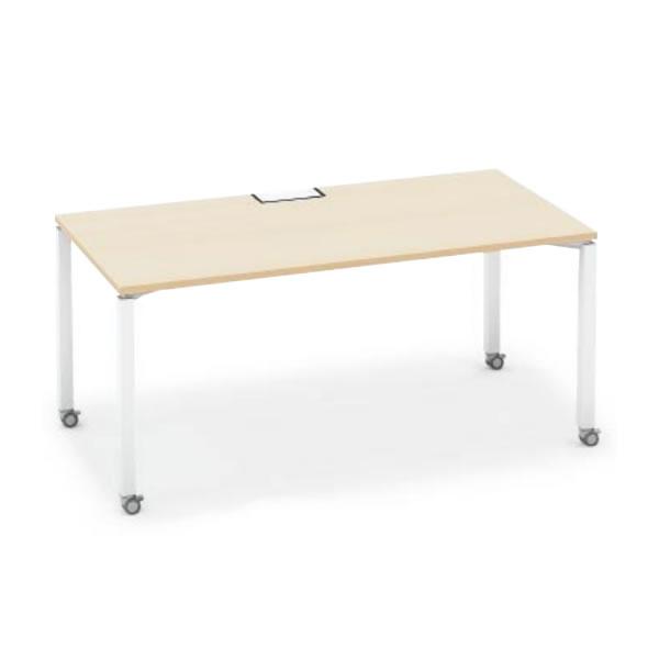 ワークフィット　スタンダードテーブル　片面タイプ　幅1600×奥行800　キャスター脚 SD-WFC...