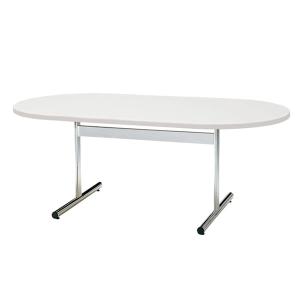 ミーティングテーブル スタイリッシュデザイン 楕円型 幅2100 奥行1050mm Tc 2105r 長円形 オーバルテーブル 楕円 の通販 送料無料 オフィスコム