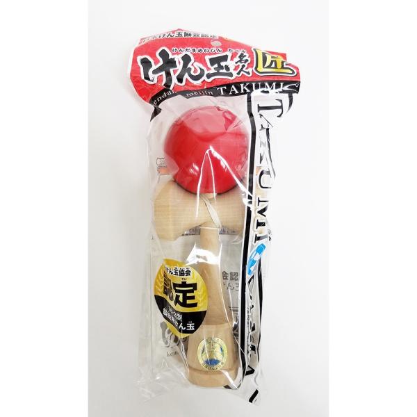「日本けん玉協会認定」 けん玉名人-匠- レッド カシマヤ製作所 オンダ スポーツ玩具