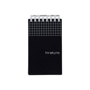 LIHIT LAB.＜リヒトラブ＞ hirakuno ツイストノート メモサイズ 8穴 ブラック N1670-24｜econvecoco