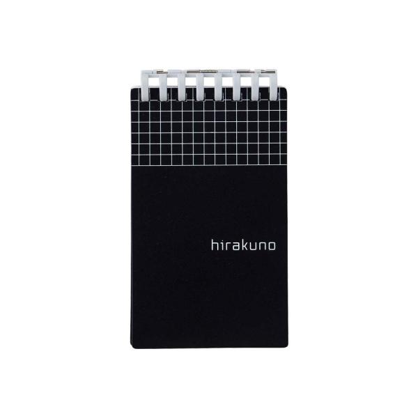 LIHIT LAB.＜リヒトラブ＞ hirakuno ツイストノート メモサイズ 8穴 ブラック N...