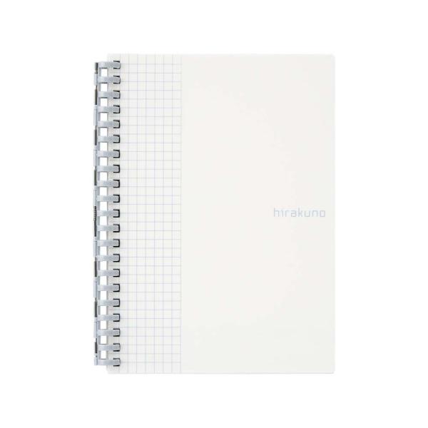 LIHIT LAB.＜リヒトラブ＞ hirakuno ツイストノート B6・S型 21穴 ホワイト ...