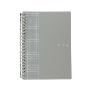 LIHIT LAB.＜リヒトラブ＞ hirakuno ツイストノート B6・S型 21穴 シルバー N1672-26｜econvecoco