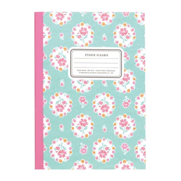 日本ノート　キョクトウ　B6　花柄ノート　エトフ・フル―リ―ＳＢ　CF158SB