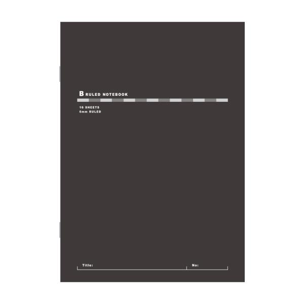 日本ノート　キョクトウ　B5 スリムノート　ワイヤーステッチ　ブラック　X01K