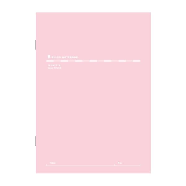 日本ノート　キョクトウ　B5 スリムノート　ワイヤーステッチ　ピンク　X01P