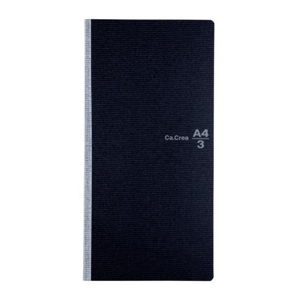 プラス(PLUS)ノート カ.クリエ A4×1/3 方眼 5mm罫 クロ NO-604GC 77-9...