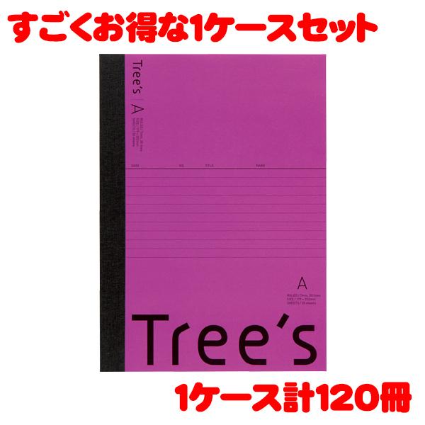 日本ノート スタンダードノート Tree's B5サイズ A罫30枚 パープル UTR3APU 1ケ...