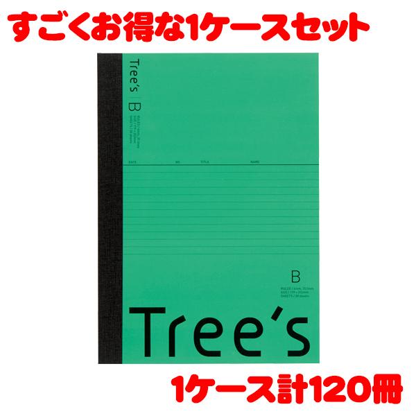 日本ノート スタンダードノート Tree's B5サイズ B罫30枚 グリーン UTR3BG 1ケー...