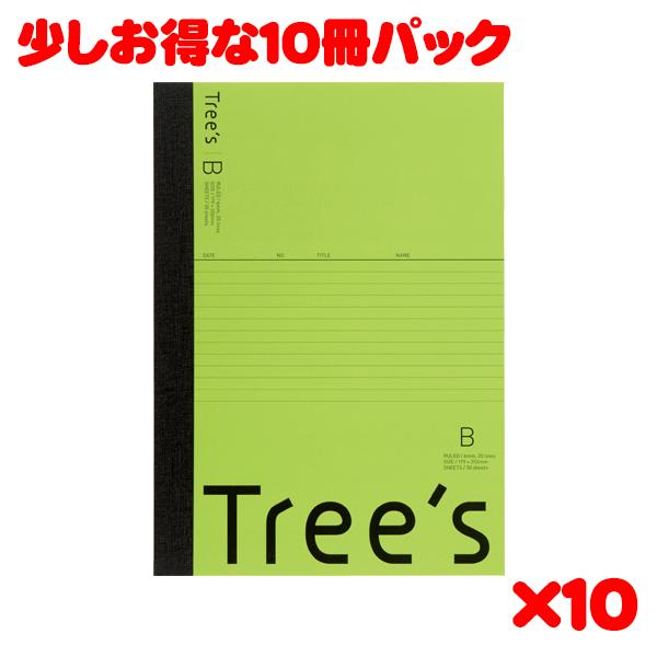 日本ノート スタンダードノート Tree's B5サイズ B罫30枚 ライトグリーン UTR3BLG...