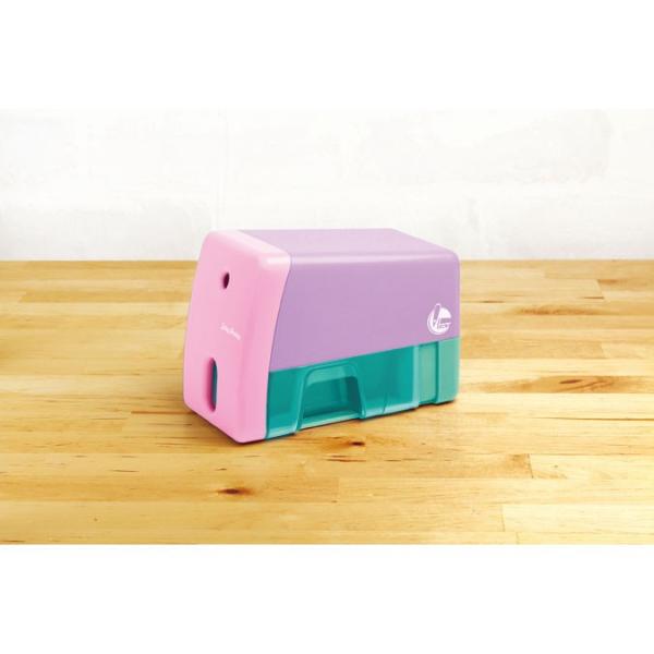 ソニック sonic イージ―ピージー 電動鉛筆削り ピンク EK-7018-P シャープナー  子...