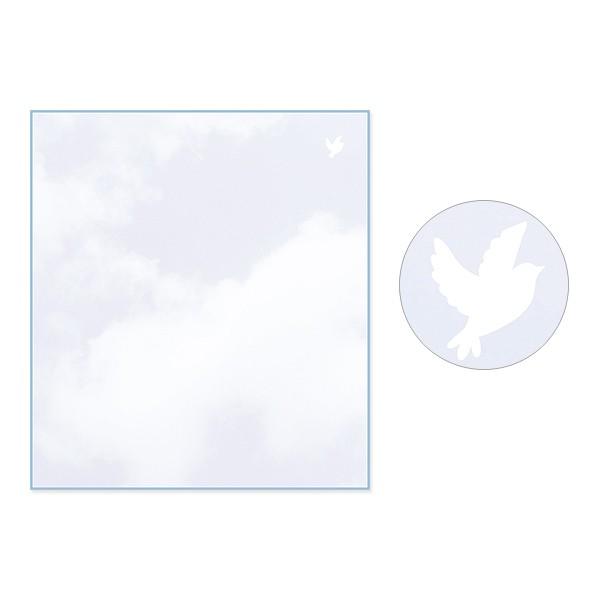 デザインフィル カラー色紙 空色ノキモチ柄 33126006