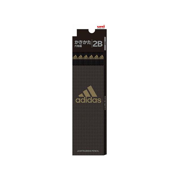 三菱鉛筆 adidas＜アディダス＞ 鉛筆６角 ＡＩ０４ 黒金 ２Ｂ K56012B