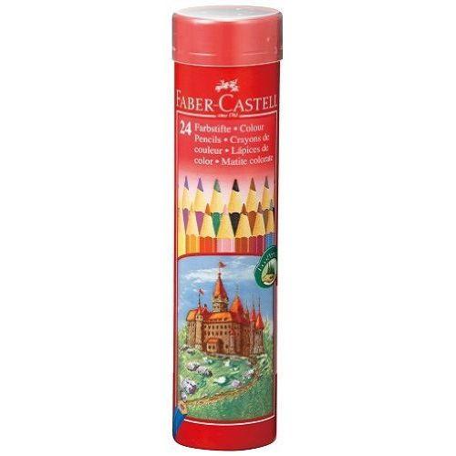 ファーバーカステル（FABER-CASTELL） 色鉛筆　丸缶　24色セット　TFC-CPK/24C