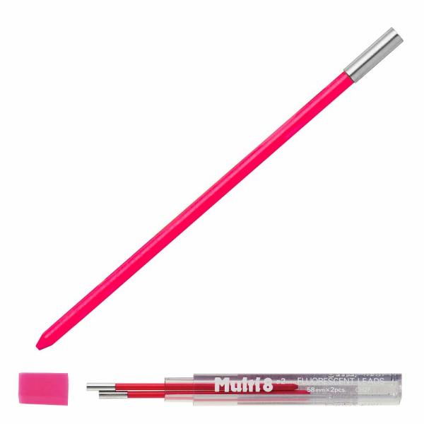 ぺんてる pentel マルチ8用 カラー芯 蛍光ピンク CH2F-P