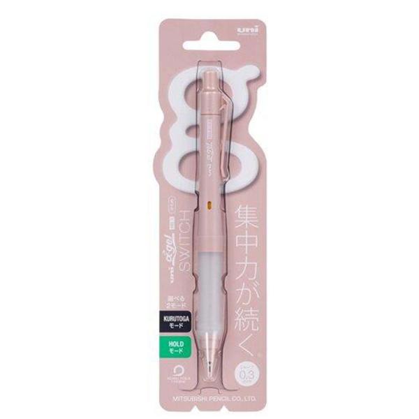三菱鉛筆 uni シャープペン アルファゲルスイッチ 0.3mmコットンピンク M31009GG1P...