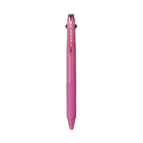 ＜三菱鉛筆＞ ジェットストリームボールペン 細字0.7mm 3色　ローズピンク　SXE340007....