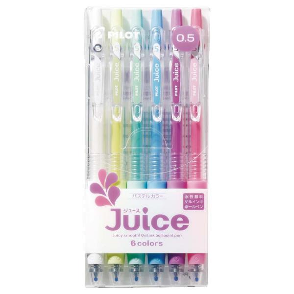 パイロット PILOT ジュース 0.5mm パステルカラー 6色セット LJU60EF-6CP ゲ...