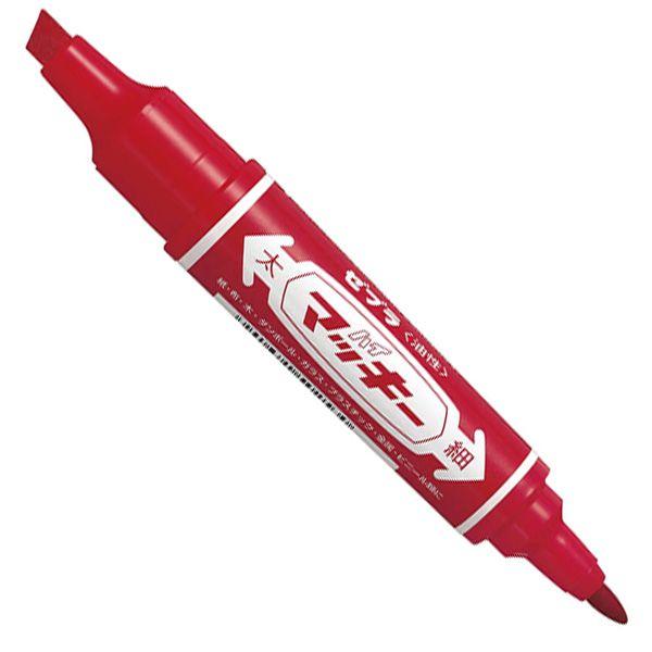 ゼブラ　油性マーカー　ハイマッキー　赤　MO-150-MC-R