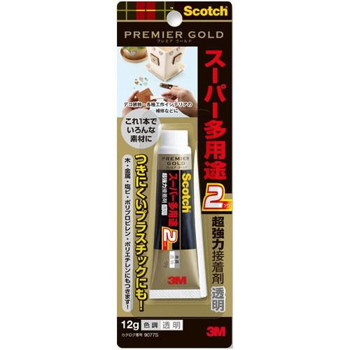 スコッチ(R) 超強力接着剤 プレミアゴールド スーパー多用途 2 透明 9077S （3Mジャパン...