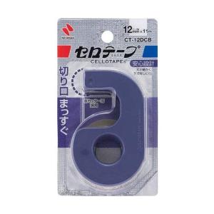 Nichiban ニチバン　セロテープ（R） 小巻カッター付 まっすぐ切れる　青　CT-12DCB｜econvecoco