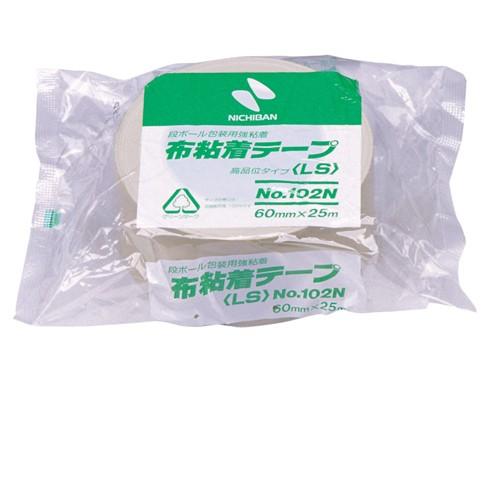 ニチバン　布粘着テープ　重量封かん用　黄土 102N7-60